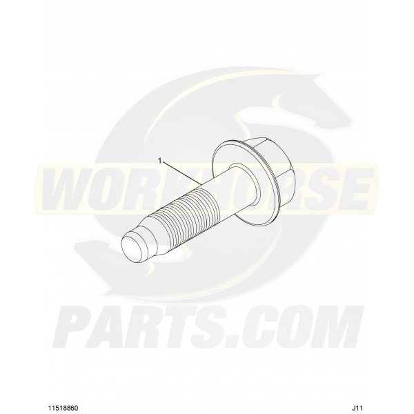 11547135 - Exhaust Manifold Bolt to Head (4.8L / 6.0L)